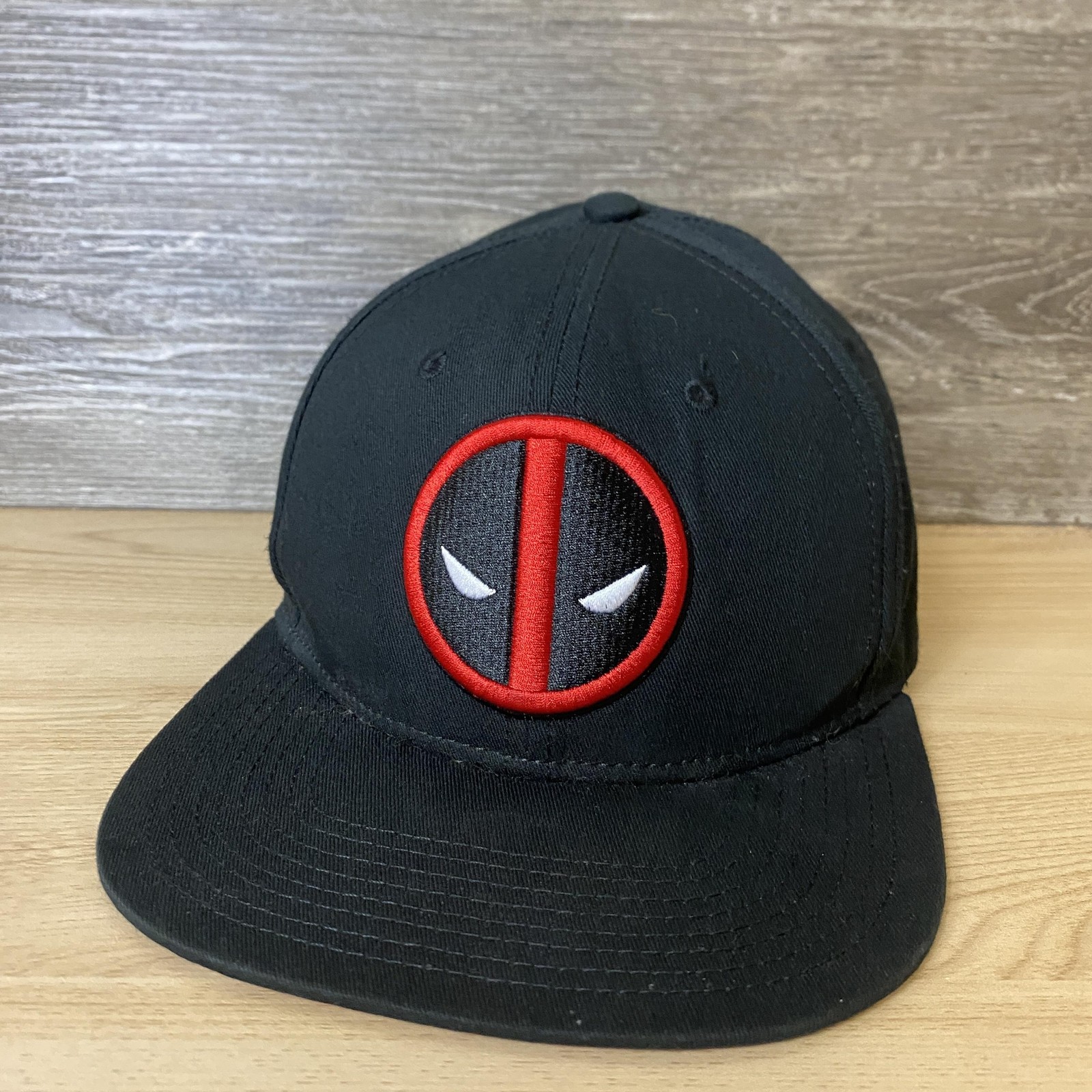 Deadpool Hat Cap Snap Back Black Red Embroidered … - image 3