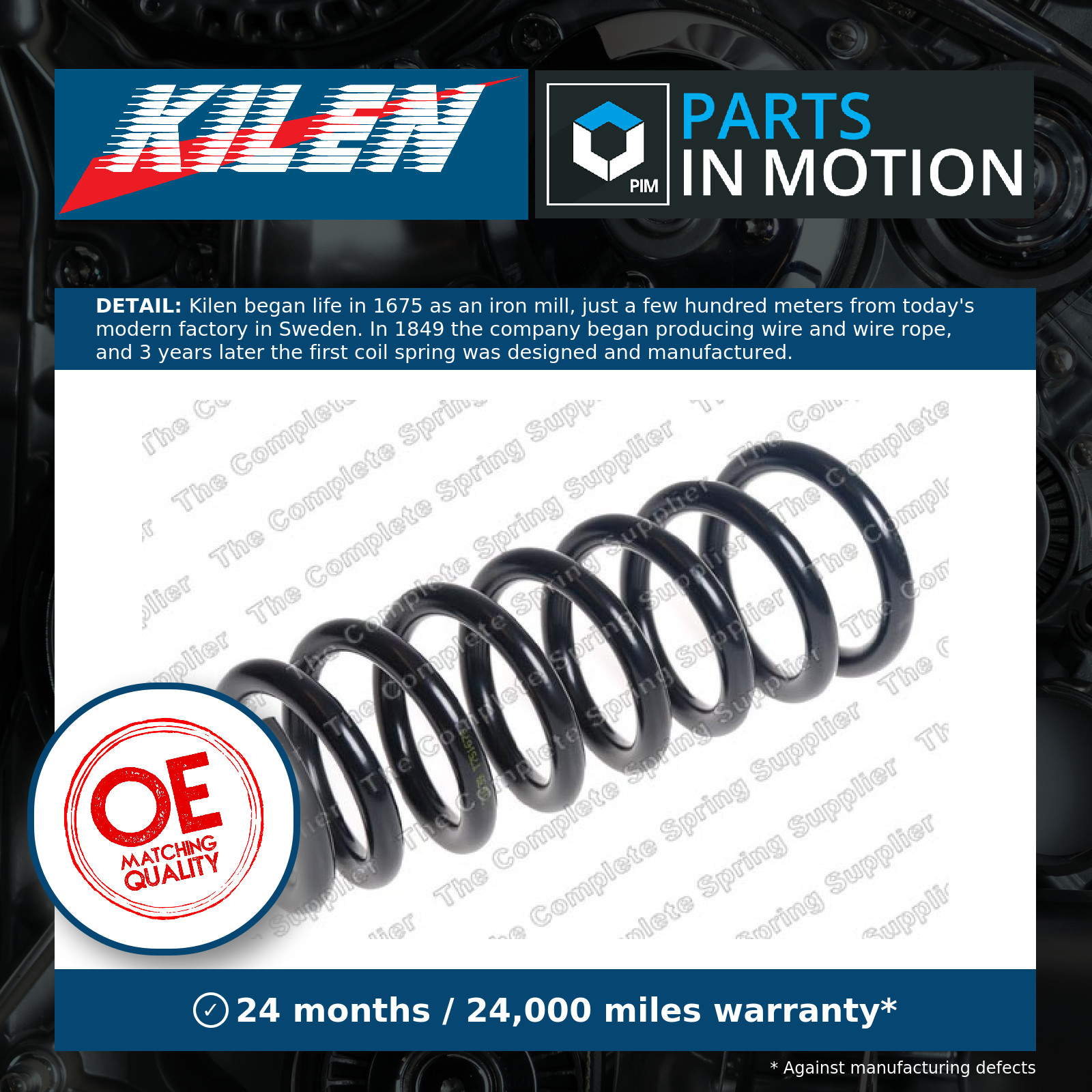 Suspension Coil Spring Front Durable Sturdy Fits Mercedes-Benz SL KILEN 17276 - Image 2