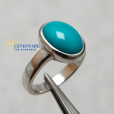 Natural Turquoise Ring, 925 Sterling Silver Handmade Ring, Feroza Gemstone