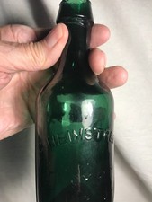 C Heimstreet Soda Water Bottle Iron Pontil Forest Green 7