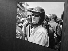 Ken Miles looking on during race day  - 11 x 8.5 reproduction