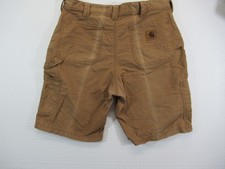 Vintage Distressed Faded Carhartt Carpenter Shorts Men 36 Brown Workwear B147