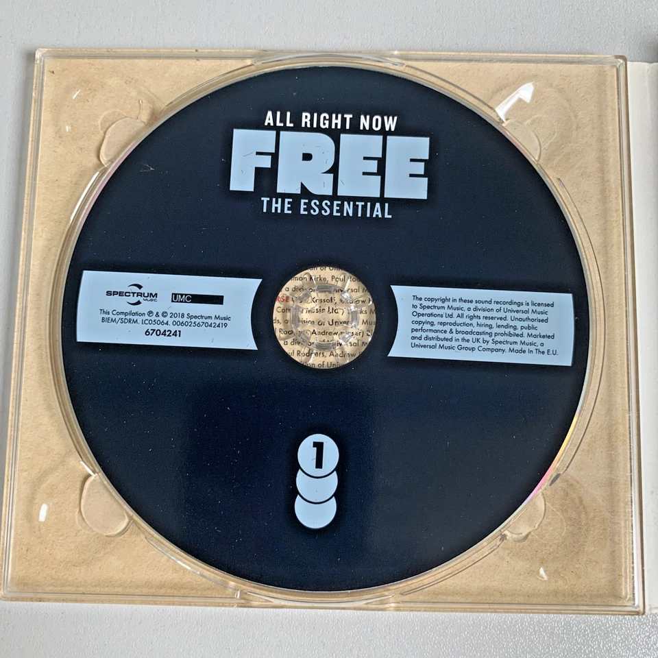 3 CD Free - All Right Now - The Essential - 43 Greatest Hits - Best Of -Digipack - Bild 4 von 4