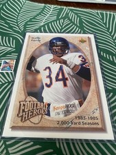 1992 UD JUMBO 2,000 YARD SEASONS Football Heroes Walter Payton #23 FREE SHIPPING