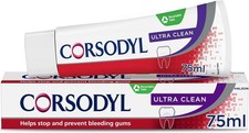 Corsodyl Toothpaste Ultra Clean Daily Gum Care Prevent Bleeding Gums, 75ml 43.73 per litre