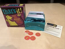 That's It! Just the Right Party Game - Gamewright 2013 Card Game