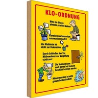 Holzschild 30X20 Cm Klo Ordnung Im Sitzen Pinkeln Warnschild Hinweisschild Deko