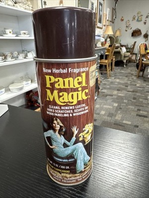 Panel Magic Spray Can Wood Paneling Cleaner Vintage 1970's Movie Prop