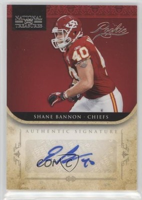 2011 Playoff National Treasures 20/99 Shane Bannon #284 Rookie Auto RC 5x8