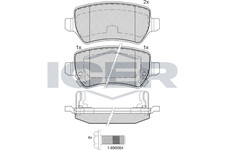 Bremsbelagsatz Hinten Lucas-Trw-System für Opel Astra G Cabrio Caravan ab 10->