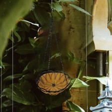 Hanging Bird Feeder Platform Attracting Wild Birds with Hook and Chain