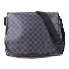 LOUIS VUITTON LV Daniel GM Shoulder Bag N58033 Damier Graphite Black