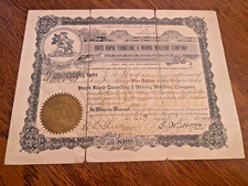 1909 Hays Rapid Tunneling & Mining Machine Certyfikat giełdowy firmy #36 Arizona