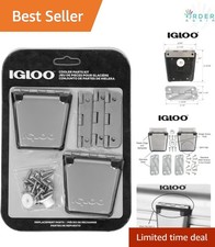 Heavy-Duty Stainless Steel Cooler Parts Kit 2 Latches Hinges Mount Marine