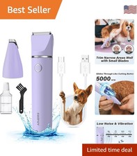 USB Rechargeable Dog Paw Trimmer - Precision Low Noise Clippers for Small Pets