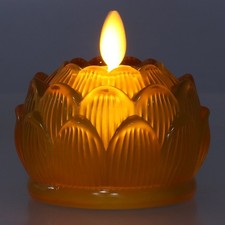 Glazed Buddha Headlight Led Lamp For Buddha Lamp Electronic Candle Holder