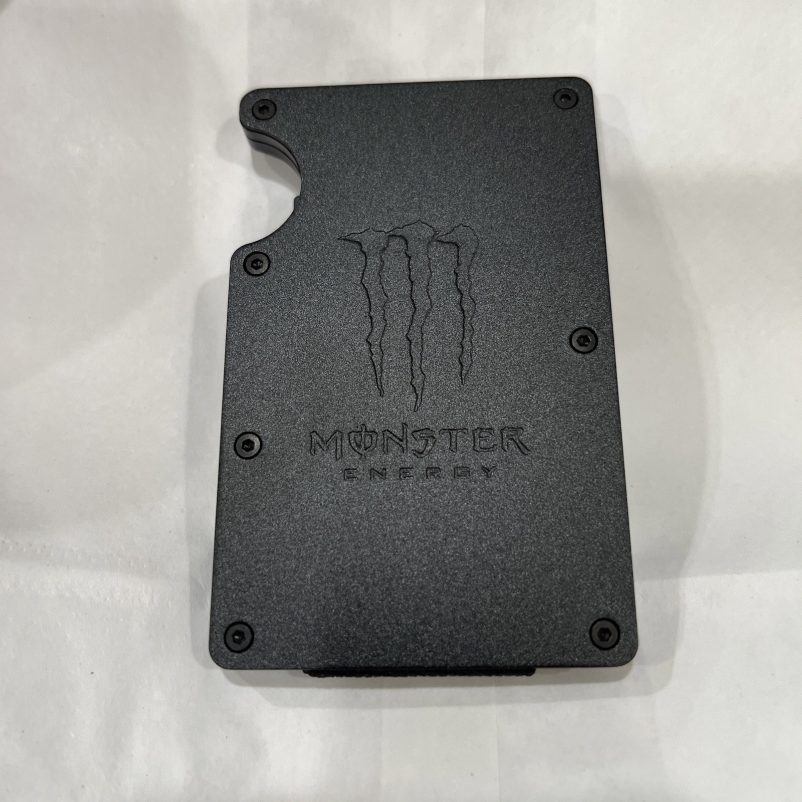 Monster Energy Minimal Rfid Blocking Wallet- Minimalist Wallet With Money Clip
