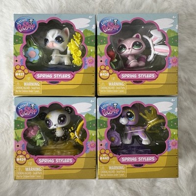 Littlest Pet Shop LPS Spring Stylers G7 Great Dane Cat Raccoon