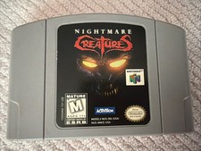 Nightmare Creatures Nintendo 64 N64 Game Pak Activision Survival Horror 1998,