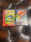Sonic the Hedgehog 3 (Sega Genesis, 1994)  and sonic the hedgehog 2 both CIB