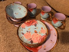 tracy porter belle vintage hand painted dishes