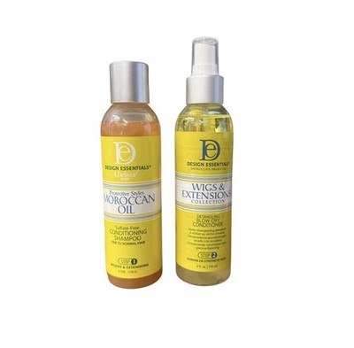 Design Essentials Moroccan Argan Oil  Conditioning Shampoo Step 1 & 2 Wigs &  .