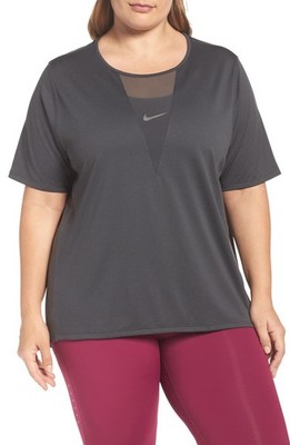 Nike Womens Plus Size Plus Size Zonal Cooling Active Tee Size 1X