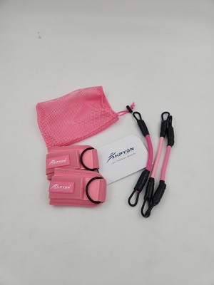 Ankle Resistance Bands Ankle Bands set of 3 for Working Out with Cuffs Pink