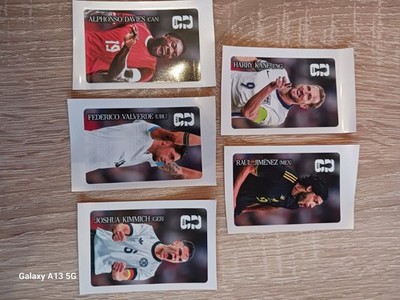 Fußball WM Coca Cola Sondersticker, 5 Topstars Extrasticker