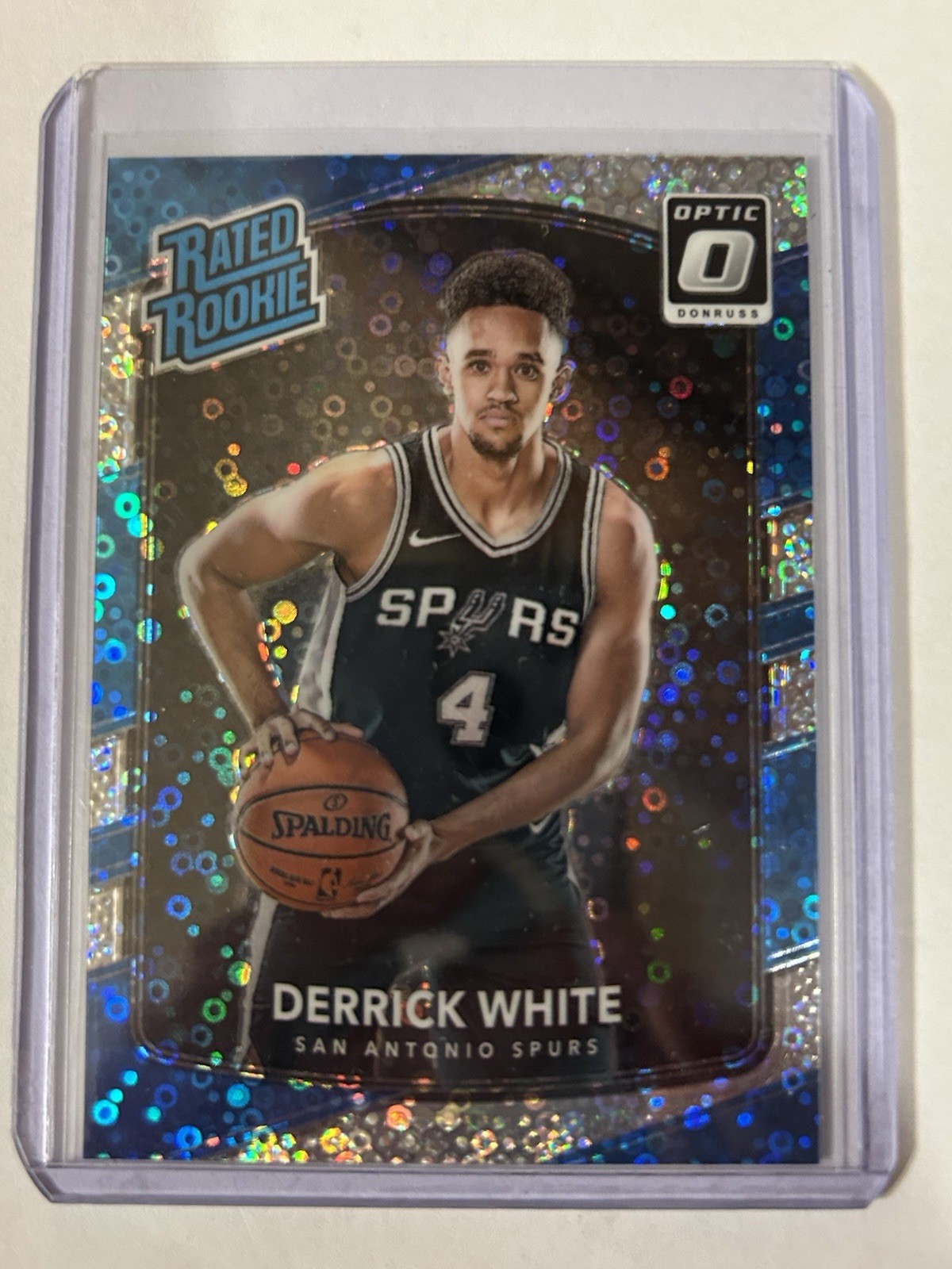 2017 Donruss Optic Rated Fast Break Holo Disco Derrick White #172 Rookie RC