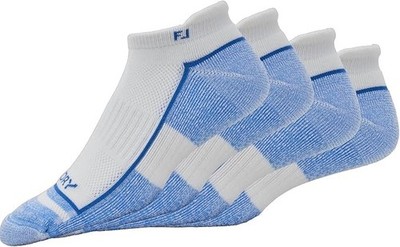 Men's ProDry Roll Tab 2Pack Socks, White/Royal Blue, Fits Shoe Size 712