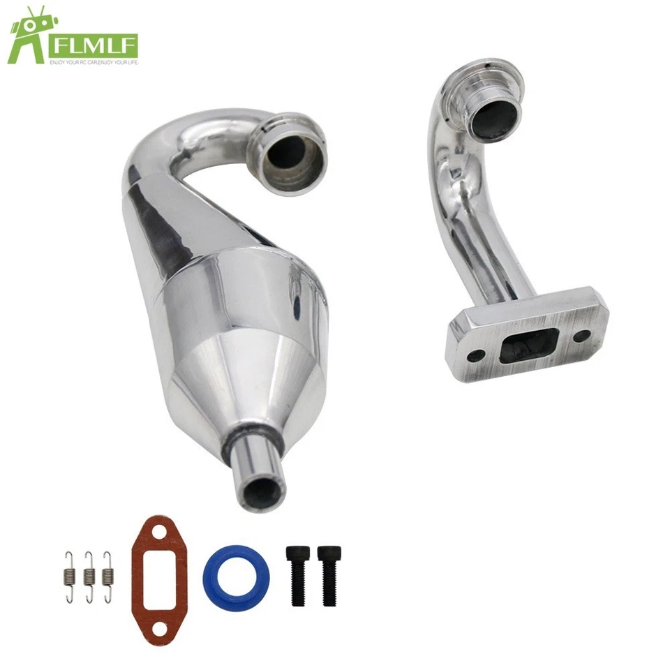 FLMLF 23-36cc Aluminum Tuned Exhaust Pipe For HPI Rv Baja 5B 5T 5SC Buggy RC 1/5 - Image 3 of 4