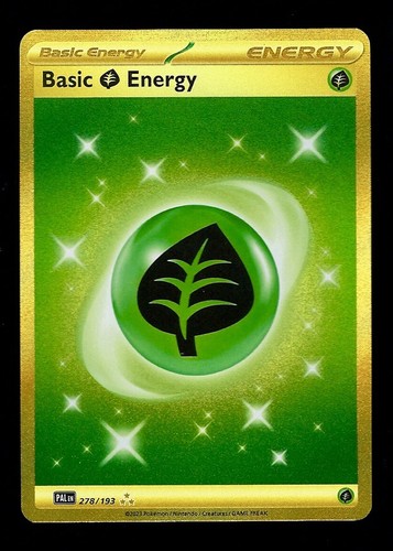 BASIC GRASS ENERGY #278 HOLO 2023 POKEMON PALDEA EVOLVED HYPER RARE
