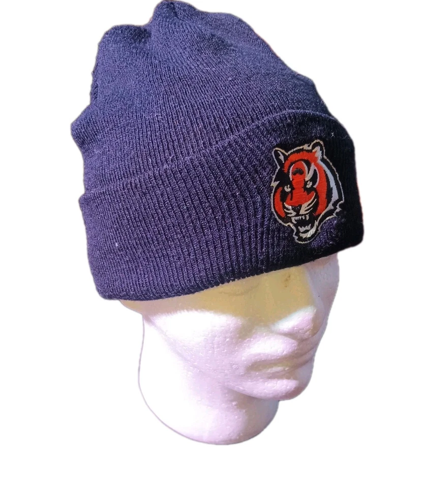 Cincinnati Bengals NFL Fútbol Gorro Tejido Invierno Sombrero Logo Tigre Adulto 8.5" Foto 3 de 4