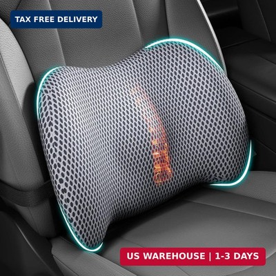 BYMECOST Lumbar Support Pillow for Car, Memory Foam Car Seat Back Support Pillow