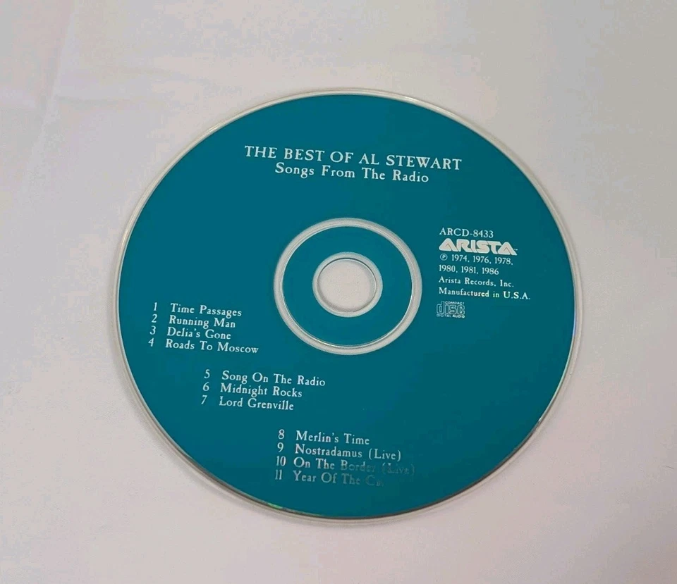 The Best Of Al Stewart Songs From The Radio CD 1992 Arista Records USA Folk Rock - Image 4 of 4