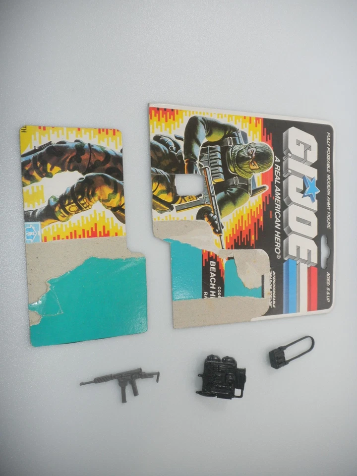 Figura Beach Head v1 1986 vintage G.I. Lote GI Joe 3.75 ARAH *100% Completo LEER* Foto 2 de 4