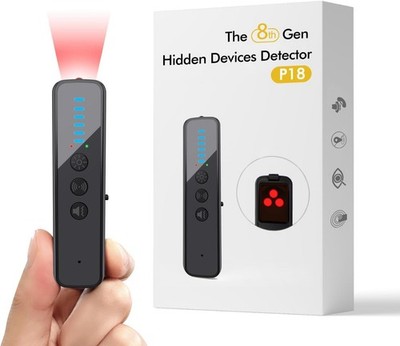 abyliee Upgraded Hidden Camera Detector - AI-Powered Anti-Spy Device, Black