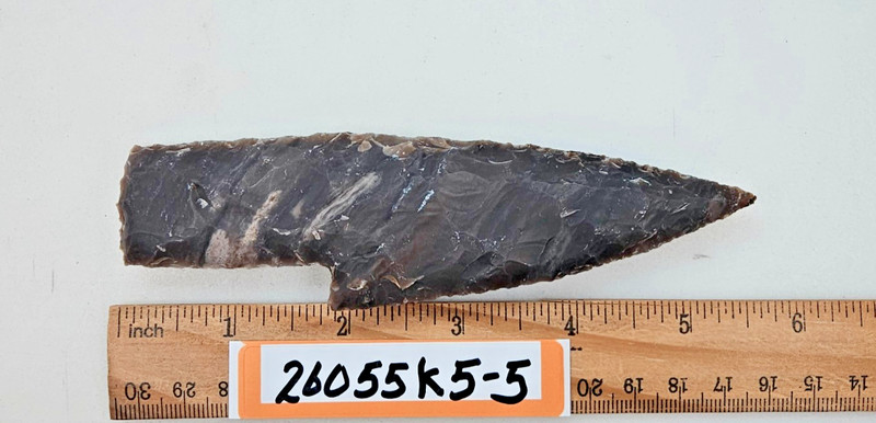 5.5" Stone Knife Blade - Hunting - Skinning - PowWow - Craft-Hand Knapped Agate