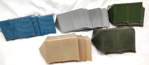 Vintage Marx Playset Vinyl Army Tents Large Group Various Colors