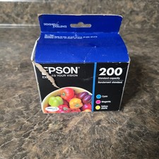 Epson 200 Black, Cyan, Magenta,  Yellow Ink Cartridges Expires 01/2025