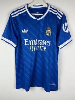  Blaues Fußball Trikot Madrid Style NEW Größe M