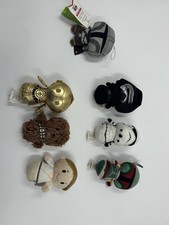 Hallmark Itty Bittys Star Wars Plush Lot Jawa C3PO Luke Chewy Boba Fett Kylo