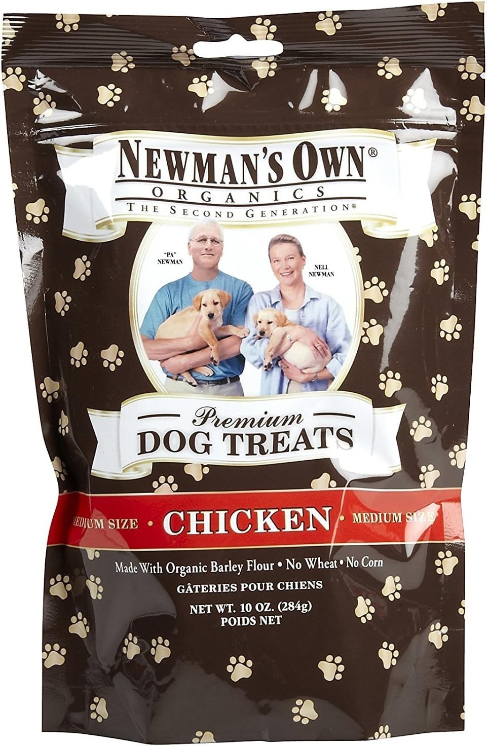Newman's Own Organic Dog Treats, Medium Sized, Peanut 10 Oun