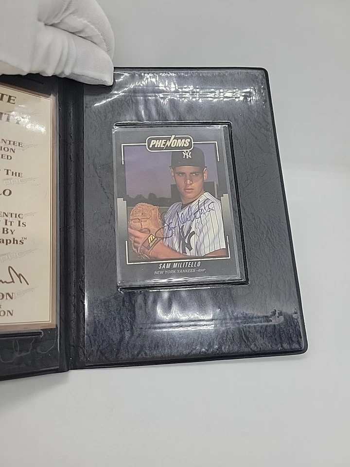 Sam Militello  Treat  PRO Autograph /  COA  -  NEW YORK YANKEES - Image 2 of 4