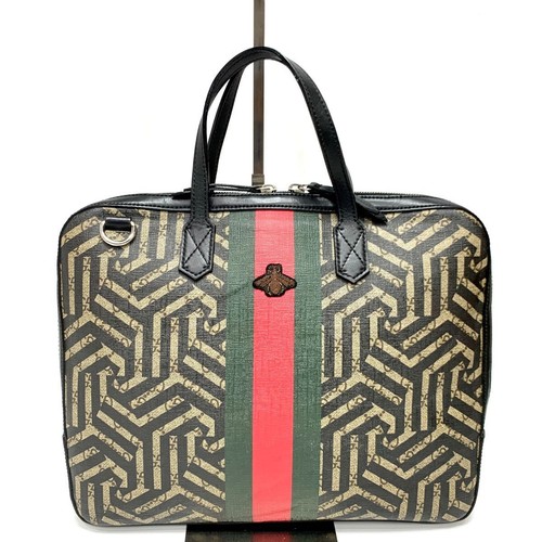 GUCCI Leather Handbag Business Bag