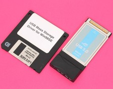 IO Data 2x USB 2.0 CardBus Interface Card For Windows 98SE Laptops NEC Chipset
