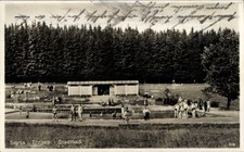 Ak Sayda im Erzgebirge, Stadtbad, Schwimmer, Bäume, Menschen, ... - 4928279