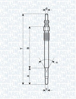 MAGNETI MARELLI Glühkerze 062900029304 für CORSA FIAT OPEL PUNTO STRADA LINEA EZ