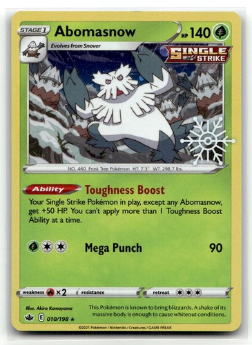 Abomasnow 010/198 Chilling Reign Holiday Calendar Promo